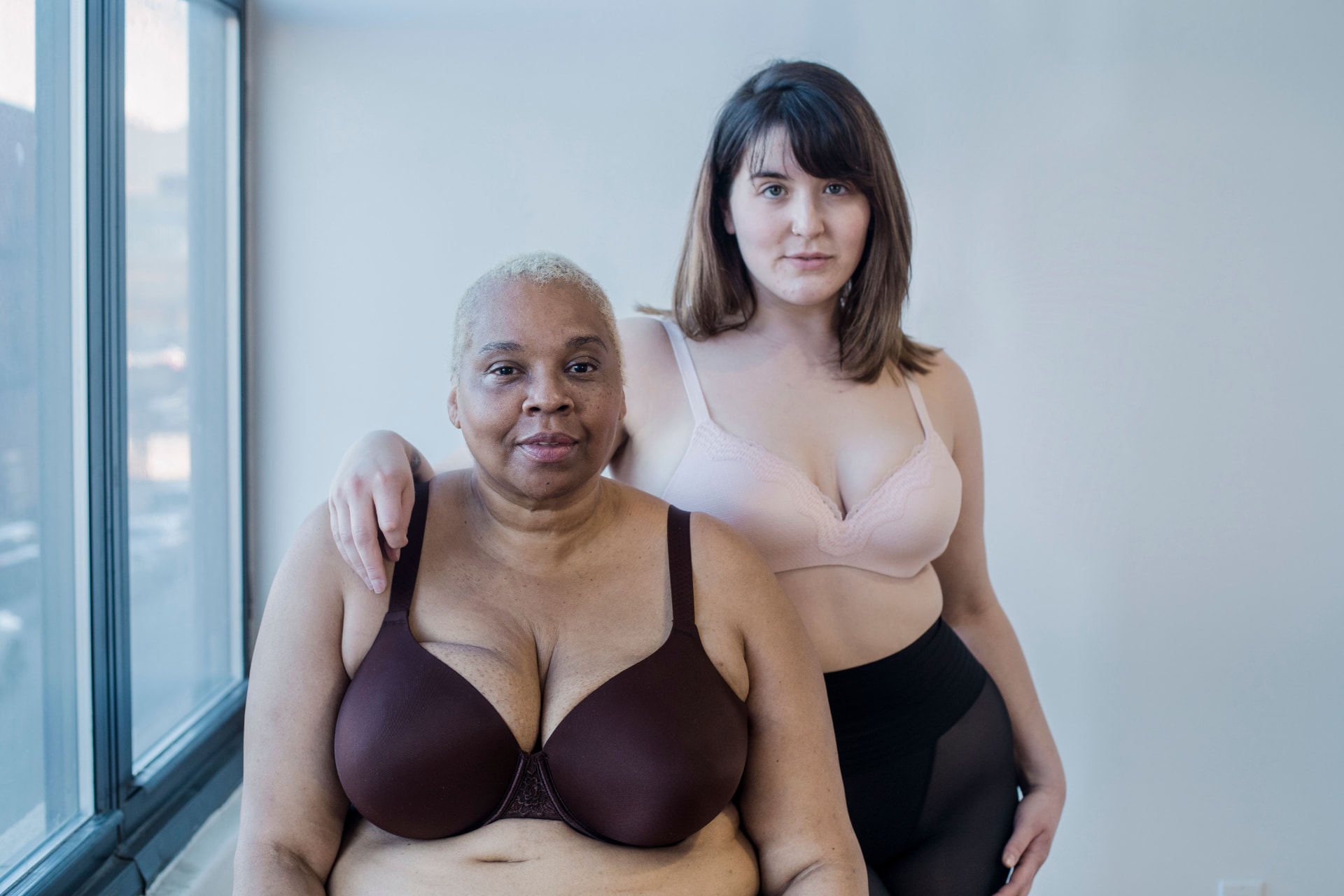 Two women together, representing connection
