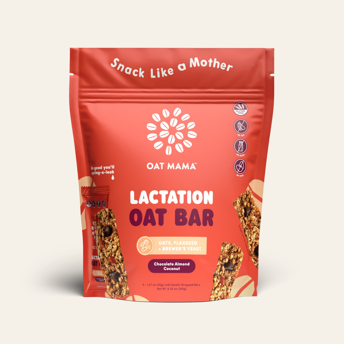 Oat Mama Chocolate Almond Lactation Oat Bar
